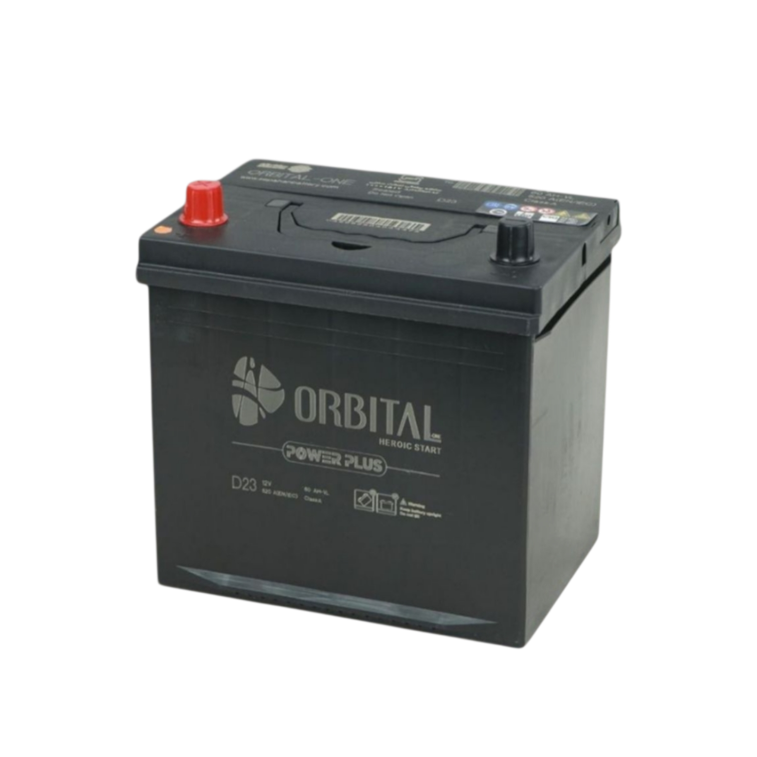 باتری 60 آمپر پایه بلند اوربیتال (قالب D23)